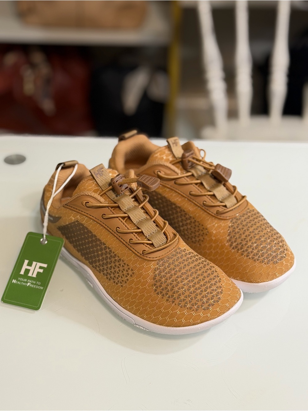 Hike Footwear Women’s HF Flow Sneakers in Tan